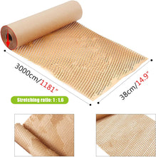 Honeycomb Packing Paper Durable Cushioning Material for Moving Shipping Fragile Items Fully Recyclable Kitchen Packing Supplies for Moving Wrap Packing Material,Brown,14.9x1181