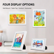 Kids Artwork Frames Changeable High Capacity Front-Opening Display Stores 100 A4 Paintings Multi-Functional Table & Wall Mount Magnetic Easy Access Art Frame for Kids Artwork(White,1Pcs,13 X 9.7inch)