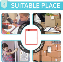Dry Erase Pockets Reusable Sleeves 10 Pcs of Dry Erase Pocket Sleeves Heavy Duty Clear Sheet Protectors for Classroom - 10