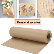 Brown Kraft Paper Rolls-Ideal for Packing Wrapping Postal Shipping Crafts Paper Roll Brown Butcher Paper Dunnage and Gift Wrapping Paper-Kids Crafts Supplies Brown Paper roll 17.3