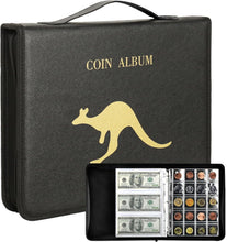 Coin Collecting Sleeves for All Coins - 42 Pockets per Sheet, 2.8x2.8cm Pocket Dimension Pocket Sleeves, Coin sorter 15 Sheets Standard 9-Hole Coin Storage Pages (42Pocket,2.8x2.8cm,15 Sheet)